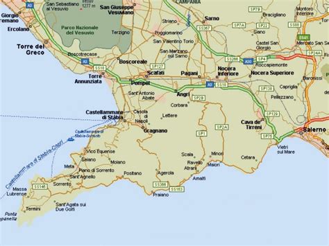 map sicily amalfi sardinia.